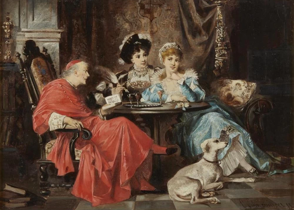 Carl Schweninger II - In visita dal cardinale